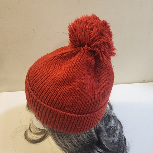 GAP Disney Collaboration Red Pom Pom Beani Hat Size M/XG - Picture 5 of 6